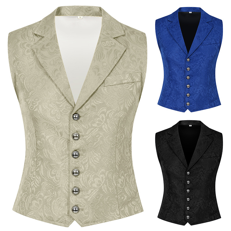 Mens Fashion Vest - Role-playing Suit For Large Size Men's