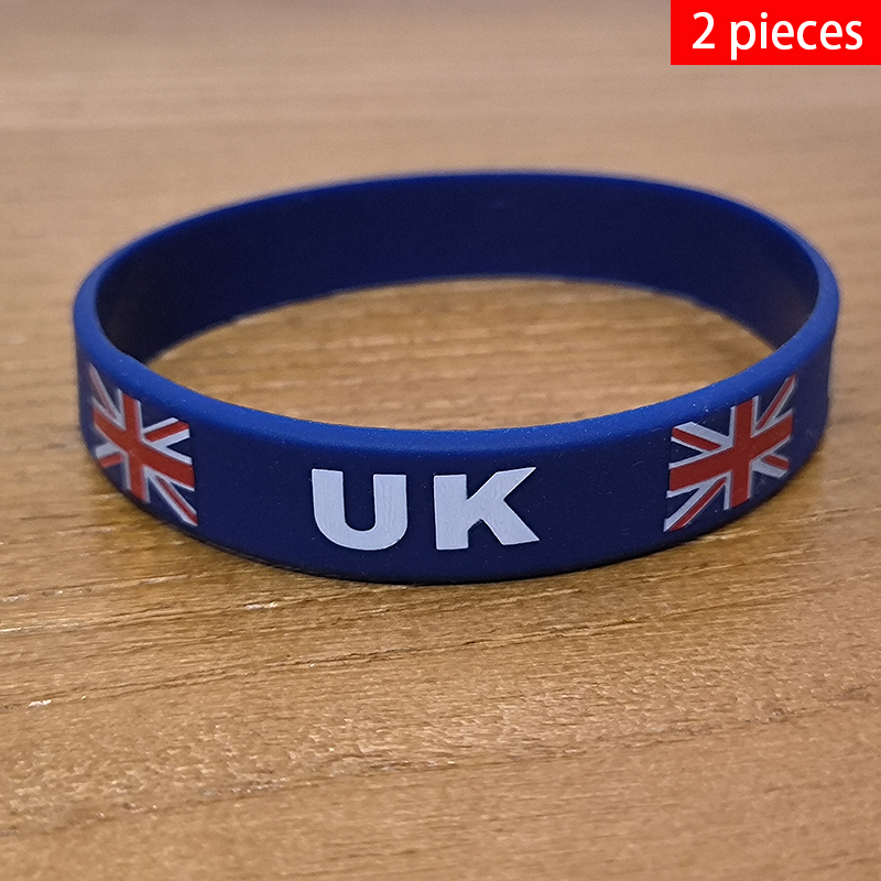 Men'S Fashion Uk - 2pcs UK National Flag Wristbands Sports