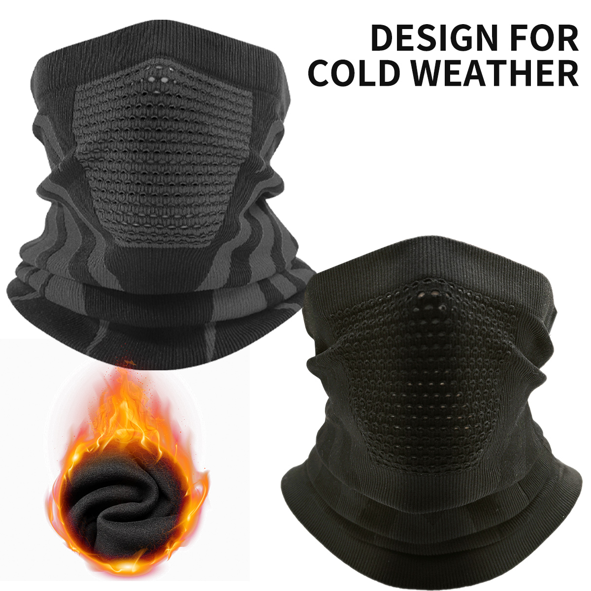 Mens Fashion Caps - Winter Neck Warmer Gaiter Warm Polar-Fleece