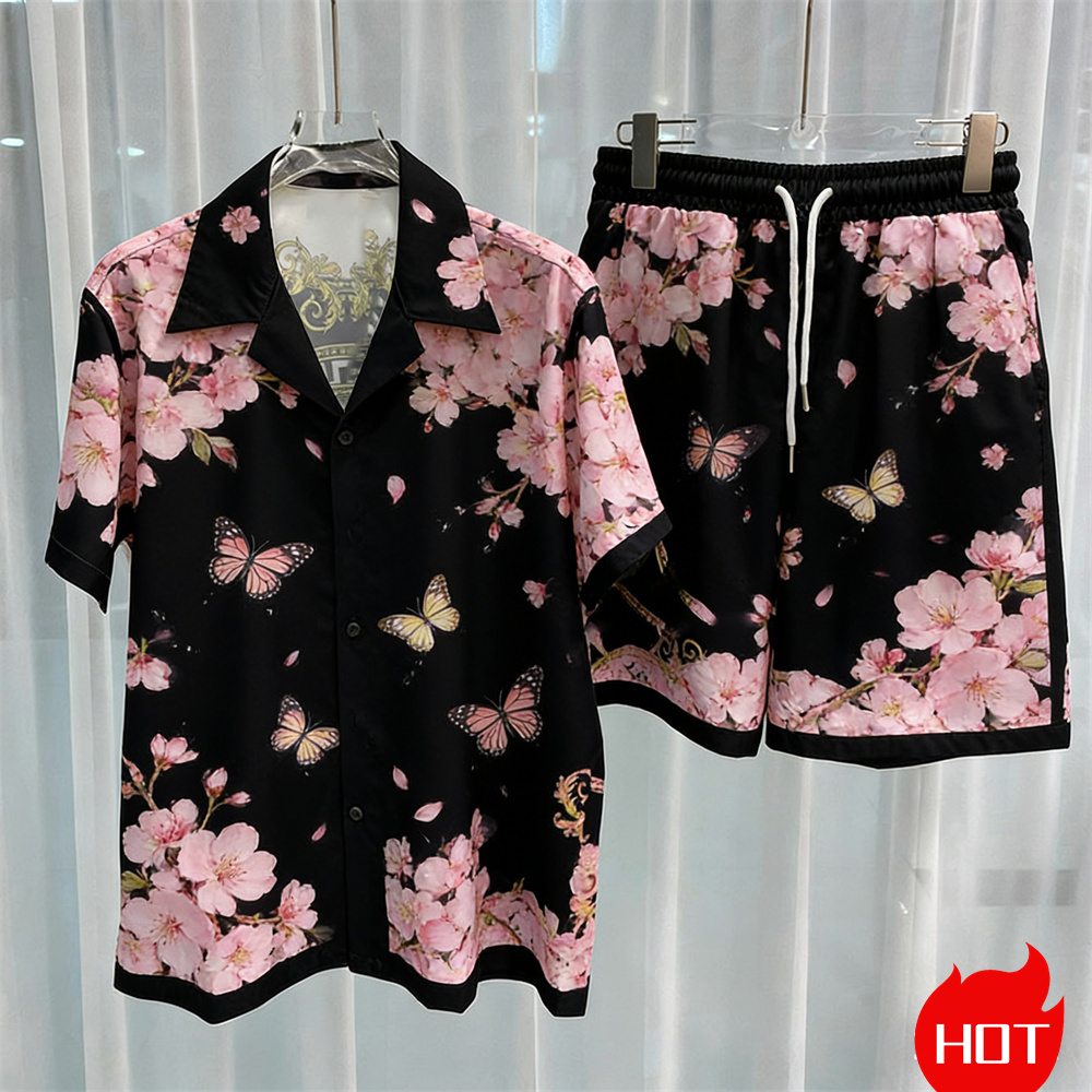 Quality Men'S Fashion - Digital printed men's set fashion two-piece