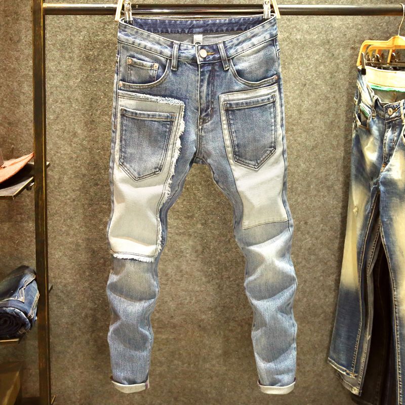 Men'S Fashion Jeans 2025 - Trendy 2025 Brand Sticker Handsome Jeans