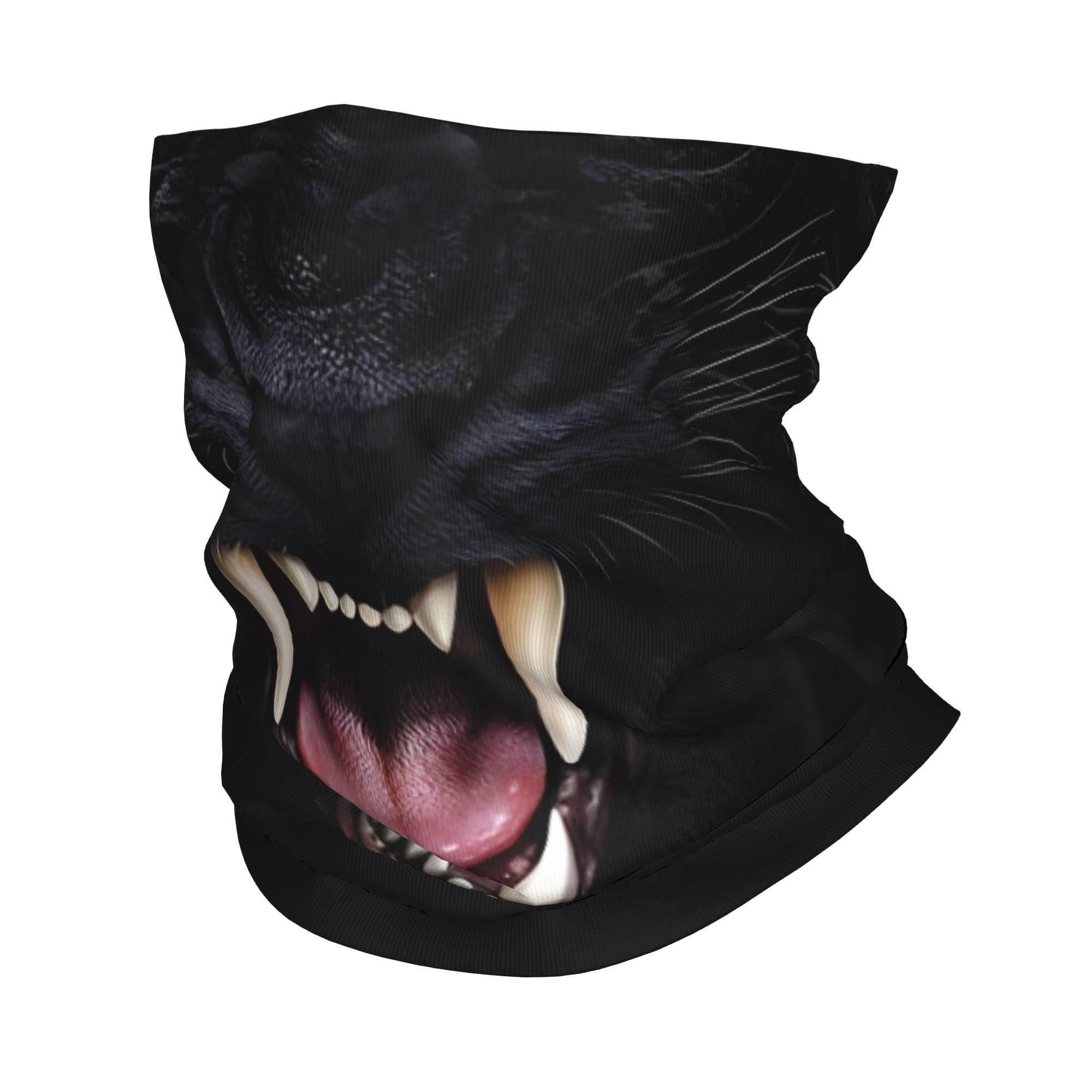 Men'S Fashion Head Scarf - Custom Black Panther Animal Head Rock