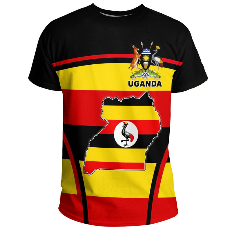Men Fashion Uganda - Fashion 3D Printed Uganda T Shirt