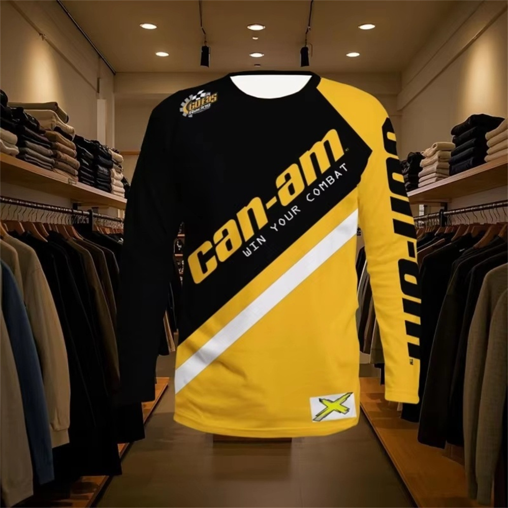 Quality Men'S Fashion - Motorcycle Racing Long Sleeve Round Neck