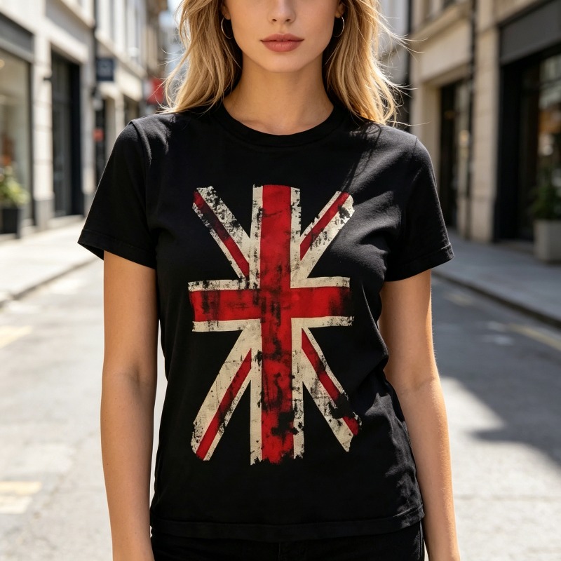 Union Jack Graphic Tshirt Vint - Men'S Fashion Uk recension och pris