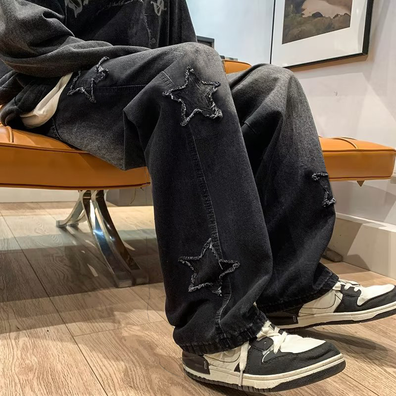 New Men's Star Embroidered Fas - Men'S Fashion Nova Jeans recension och pris