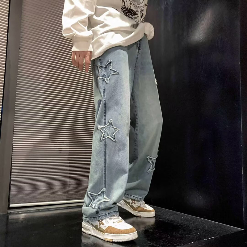 New Men's Star Embroidered Fas - Men'S Fashion Nova Jeans recension och pris