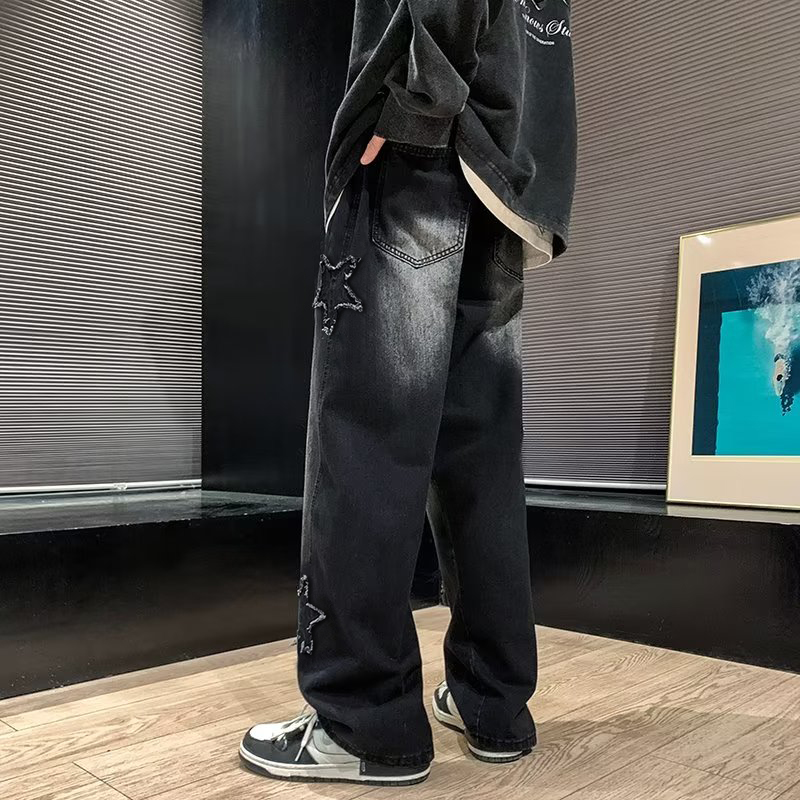 New Men's Star Embroidered Fas - Men'S Fashion Nova Jeans recension och pris