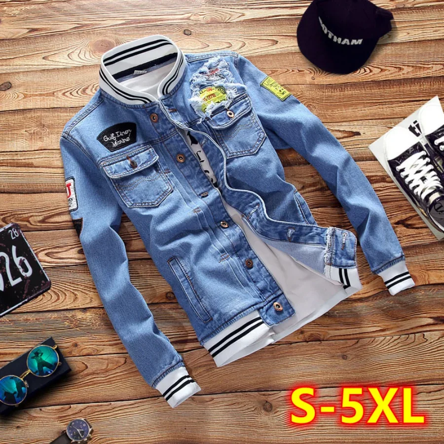 New 2026 Men's Denim Jackets F - Mens Fashion Denim Jacket recension och pris
