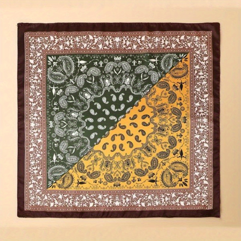 Paisley Printed Square Wrap, S - Men'S Fashion Head Scarf recension och pris