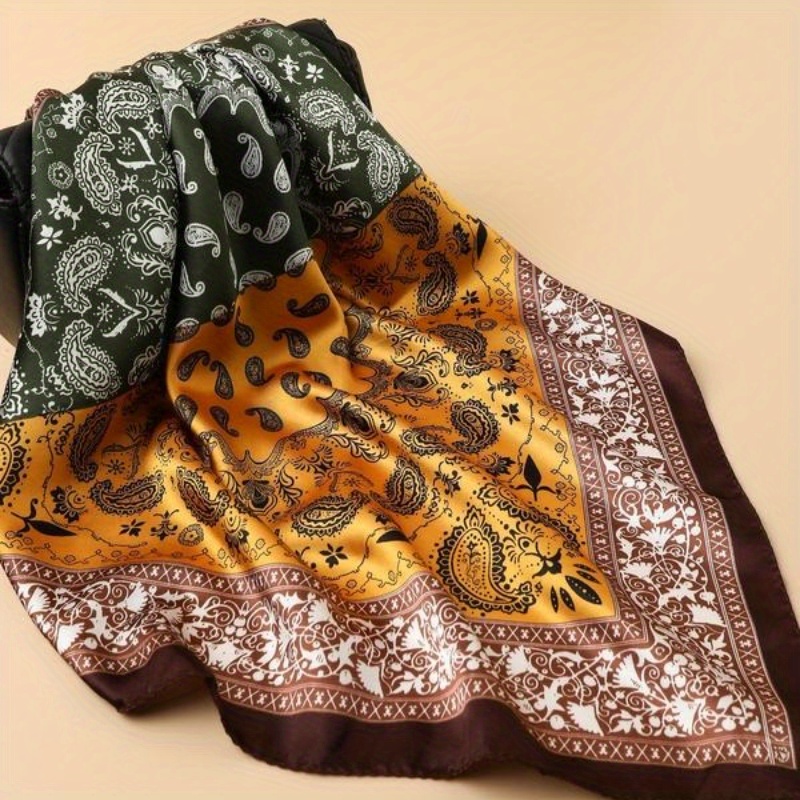 Paisley Printed Square Wrap, S - Men'S Fashion Head Scarf recension och pris