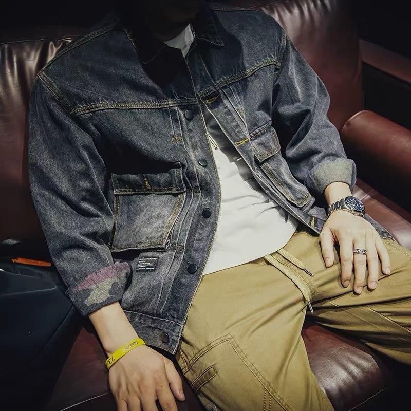 High Quality Men's Denim Jacke - Mens Fashion Denim Jacket recension och pris
