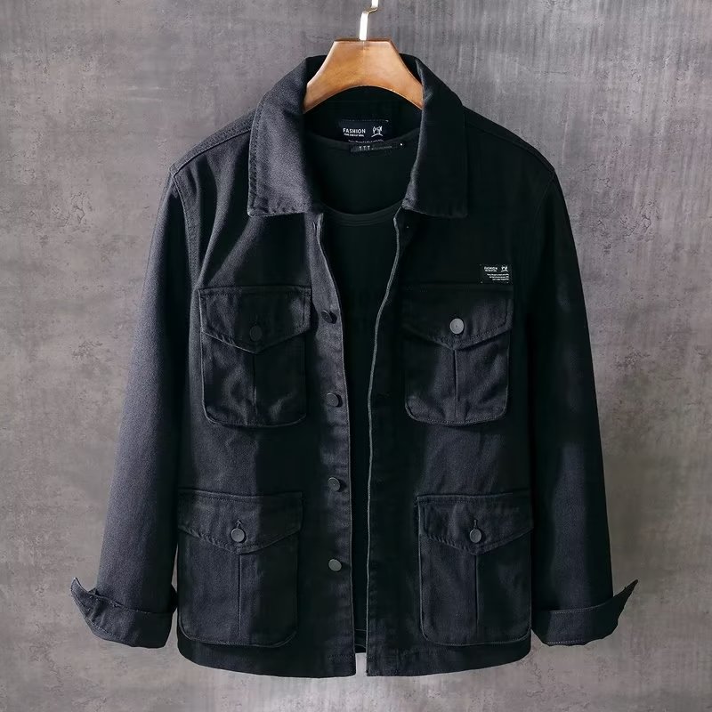 Spring and Autumn New Men's Fa - Mens Fashion Denim Jacket recension och pris