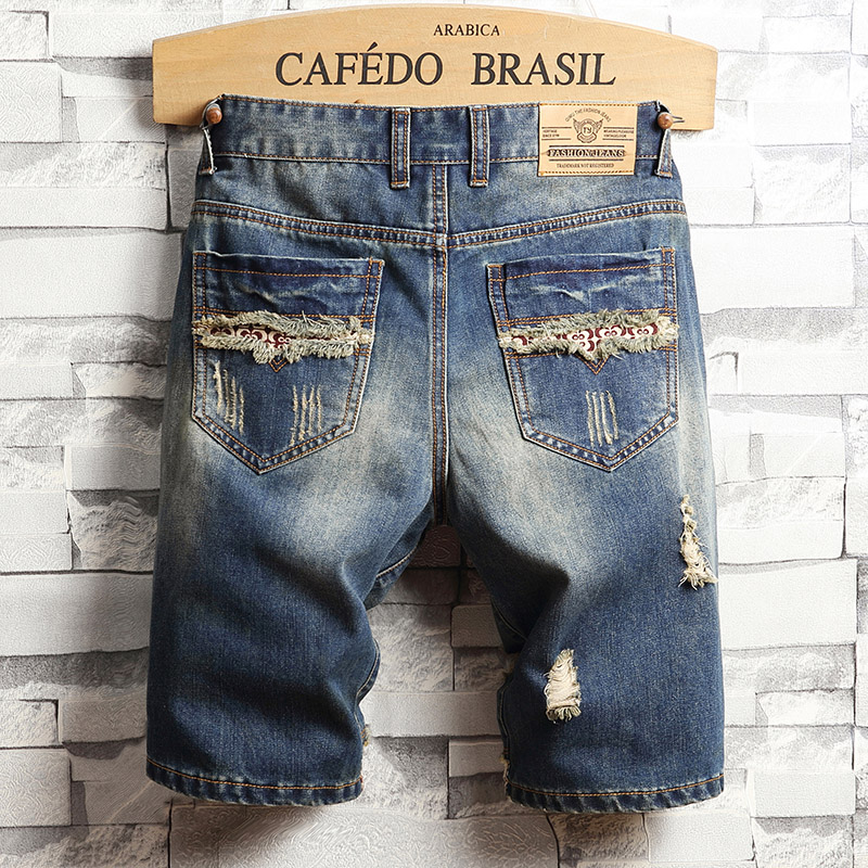 Ripped Hip-hop Denim Shorts Me - Men'S Fashion Jeans recension och pris