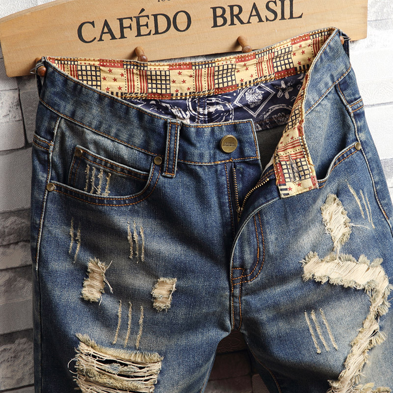 Ripped Hip-hop Denim Shorts Me - Men'S Fashion Jeans recension och pris