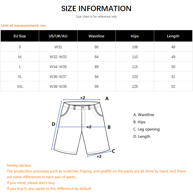 Hip-Hop Streetwear Men's Denim - Men'S Fashion Jeans recension och pris