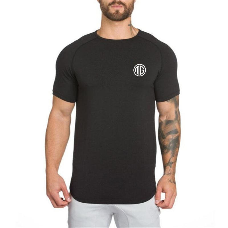 Summer Men Short Sleeve Cotton - Muscle Tee Workout recension och pris