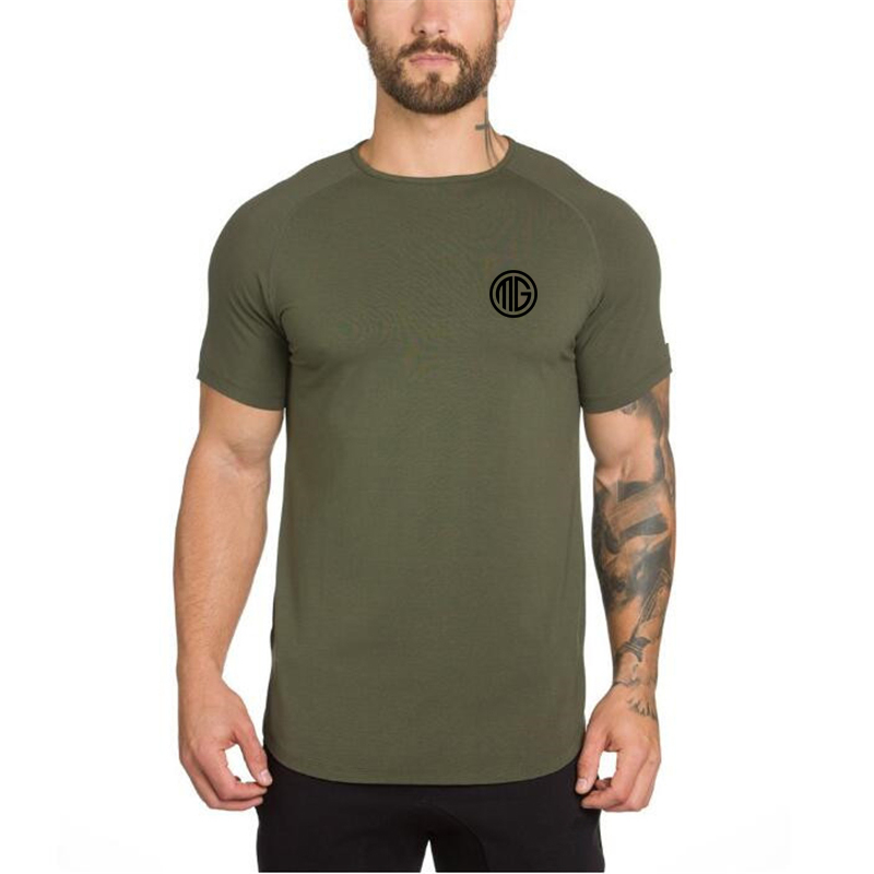 Summer Men Short Sleeve Cotton - Muscle Tee Workout recension och pris