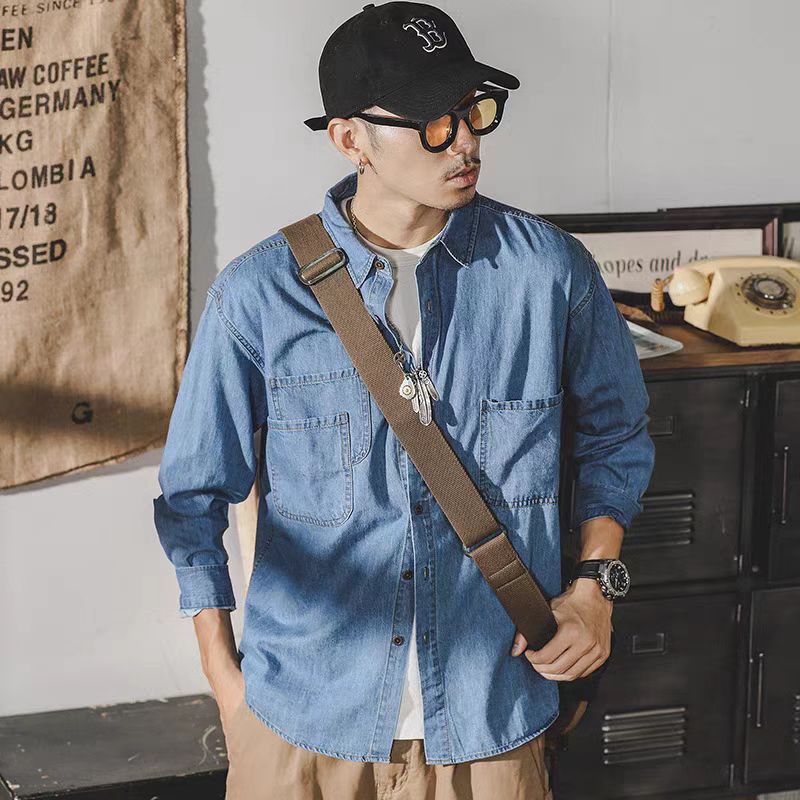 Mens American Retro Denim Jack - Mens Fashion Denim Jacket recension och pris
