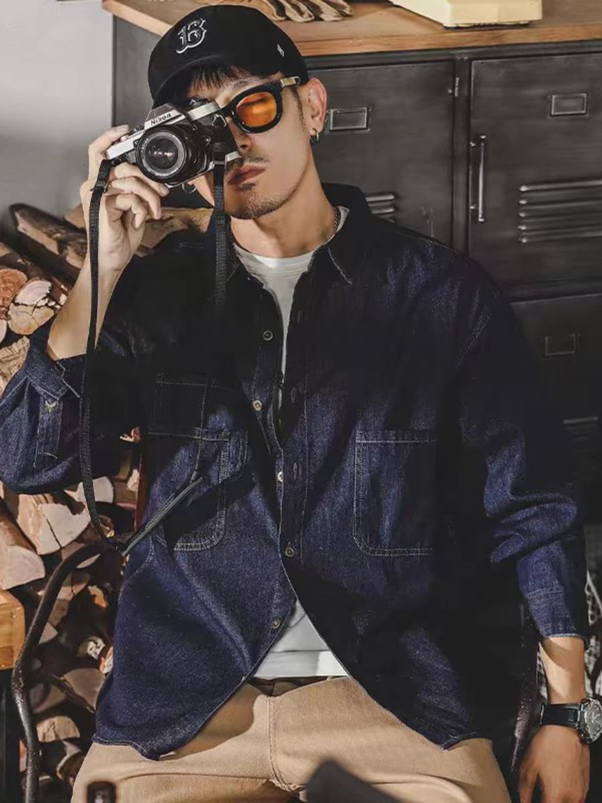 Mens American Retro Denim Jack - Mens Fashion Denim Jacket recension och pris