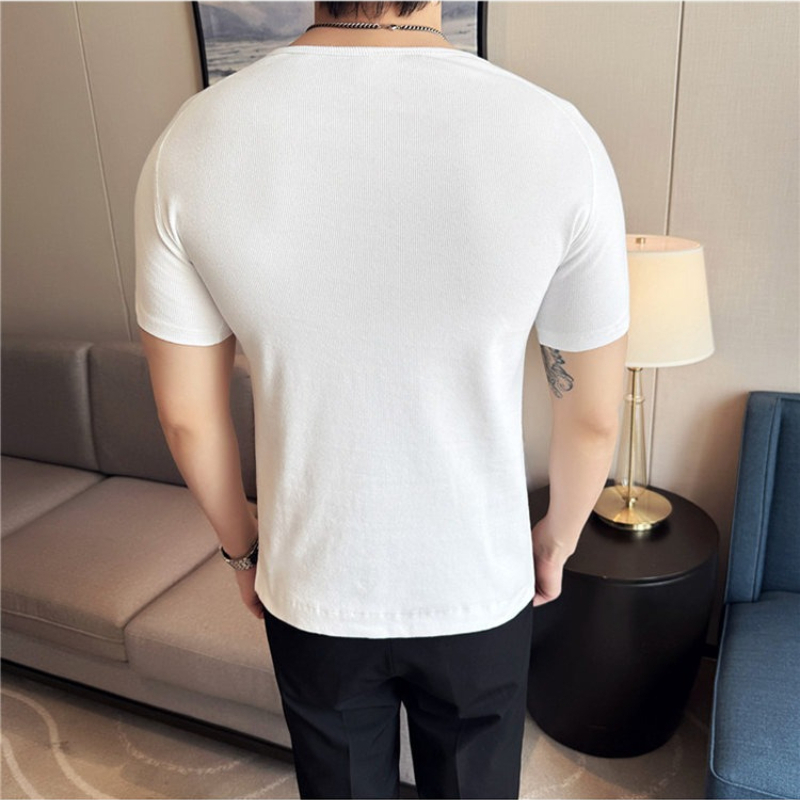 Men's Slim Fit Henley T-Shirt  - Muscle Tee Workout recension och pris