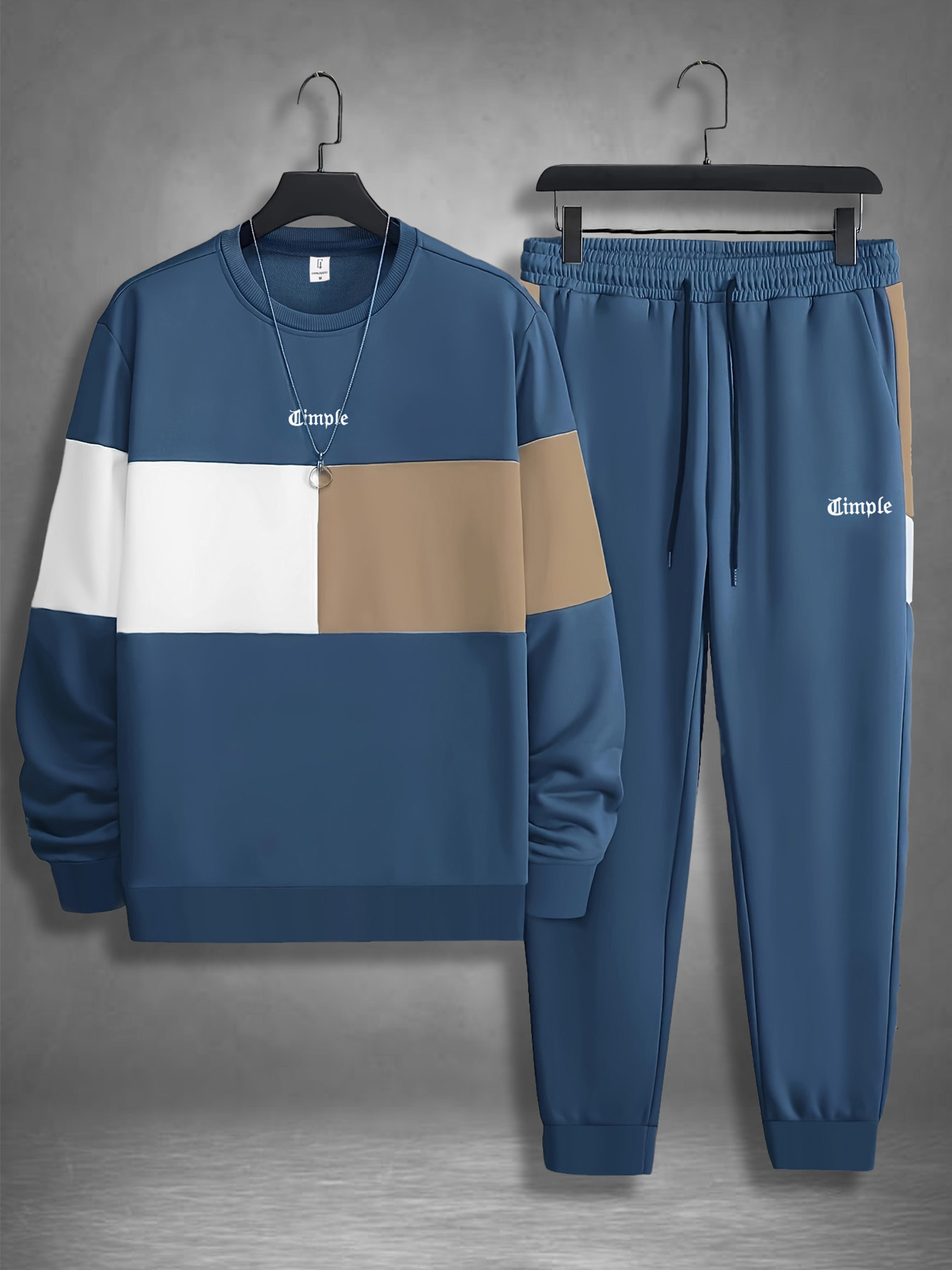 Men's Casual Two-Piece Set, Na - Jogger Sweatpants Men recension och pris