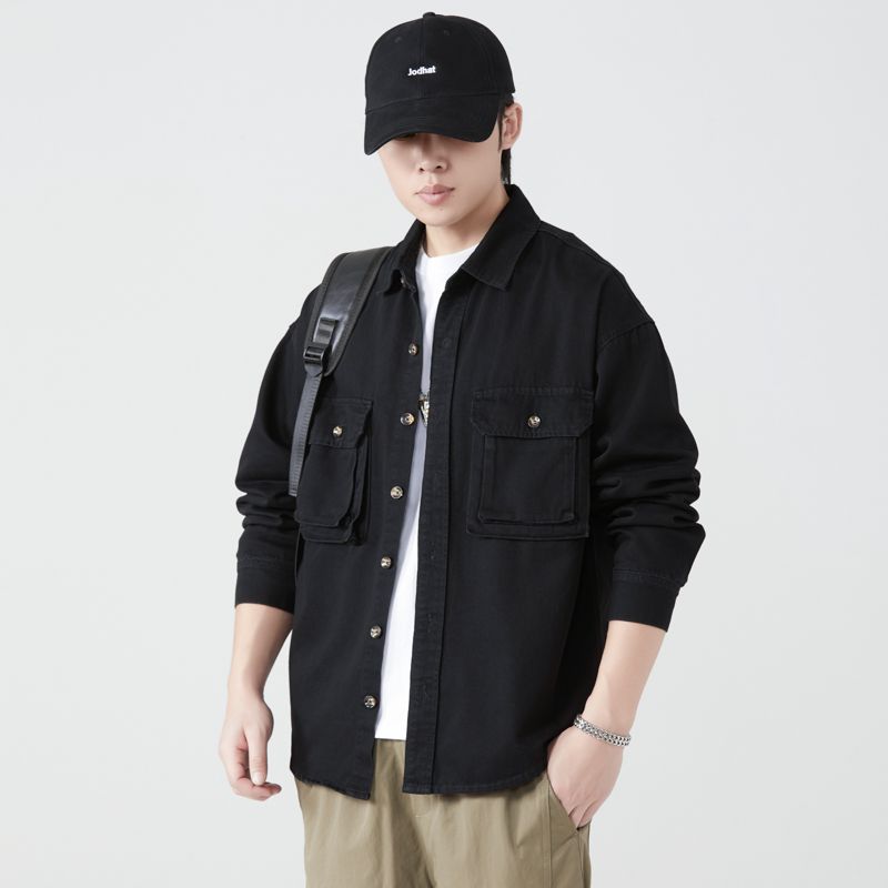 Pure Cotton Tooling Shirts Men - Mens Fashion Denim Jacket recension och pris