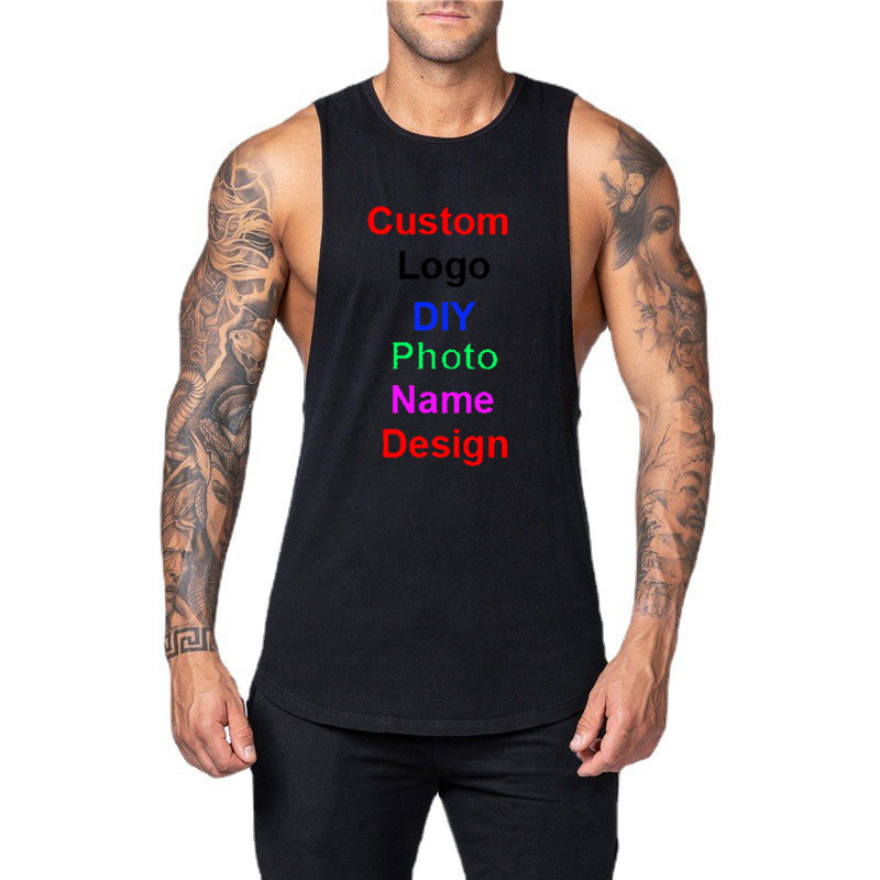 DIY Customized Logo Brand Gym  - Muscle Tee Workout recension och pris