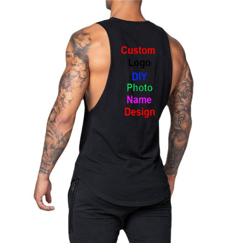 DIY Customized Logo Brand Gym  - Muscle Tee Workout recension och pris