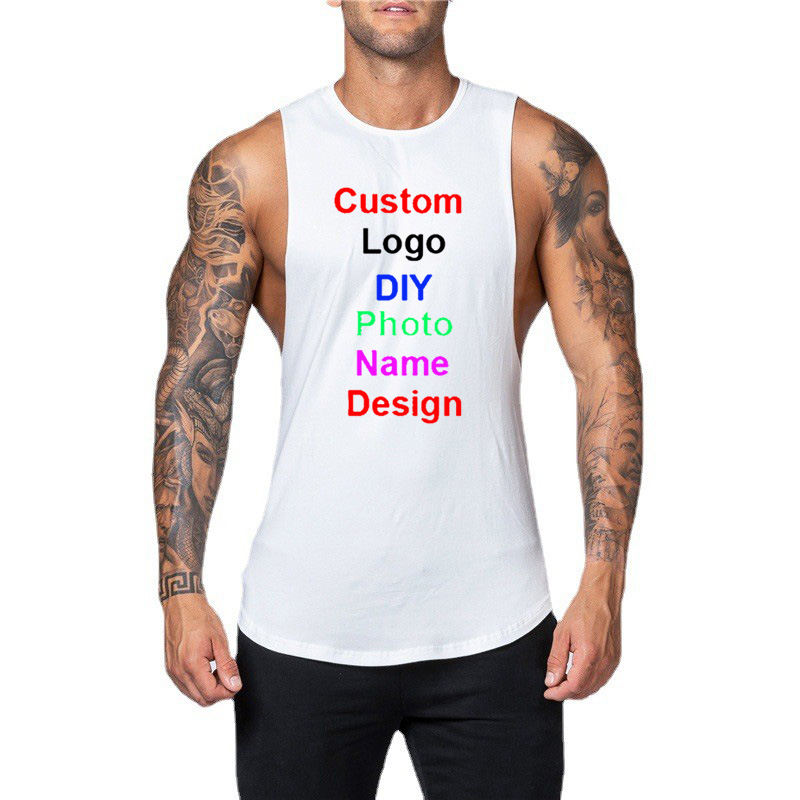 DIY Customized Logo Brand Gym  - Muscle Tee Workout recension och pris
