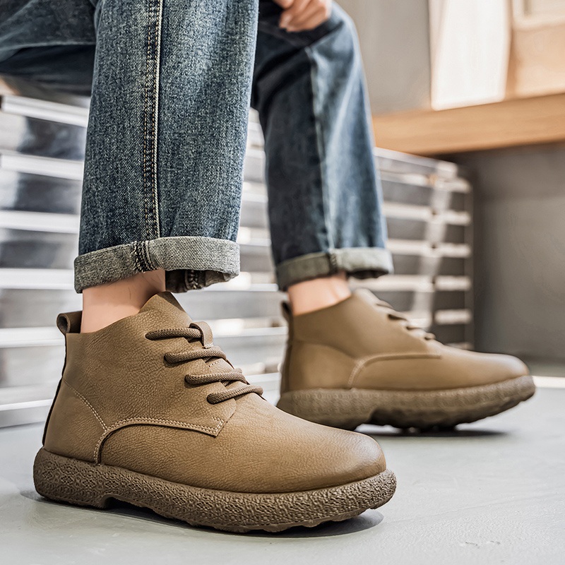 Men Ankle Boots Brown Short Bo - Men'S Fashion For 45 Years Old recension och pris