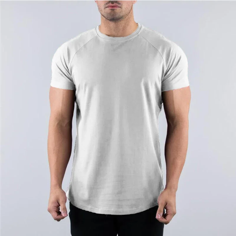 Plain Summer Cotton Breathable - Muscle Tee Workout recension och pris