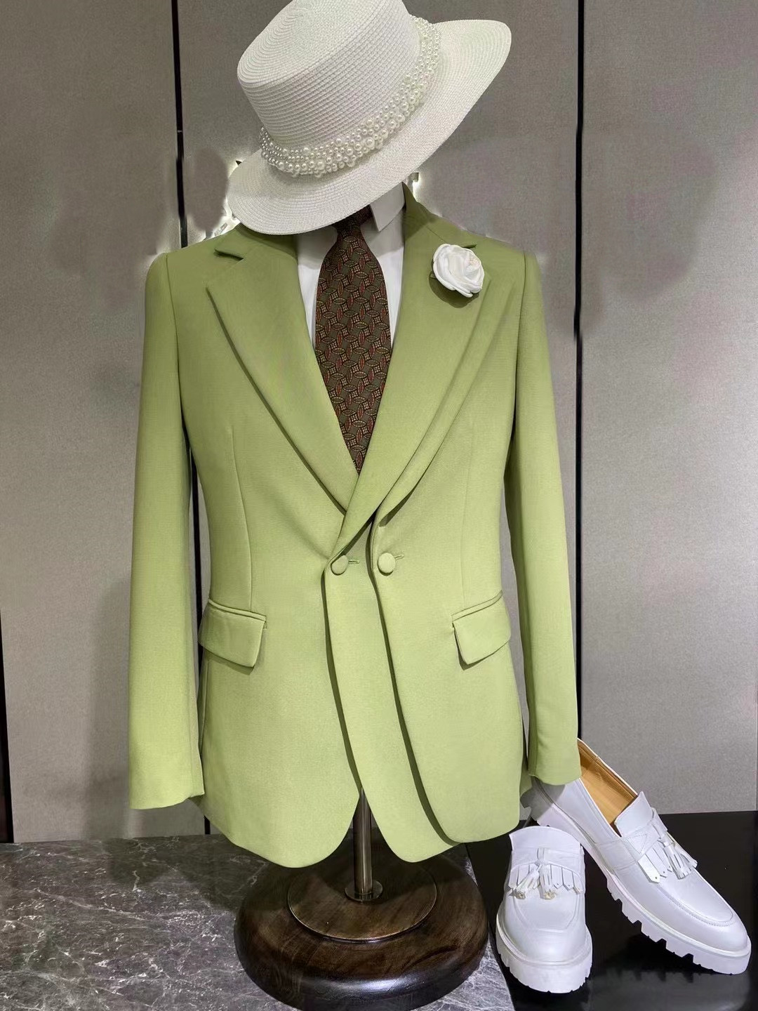 Customize Latest design fashio - Mens Fashion Trajes recension och pris