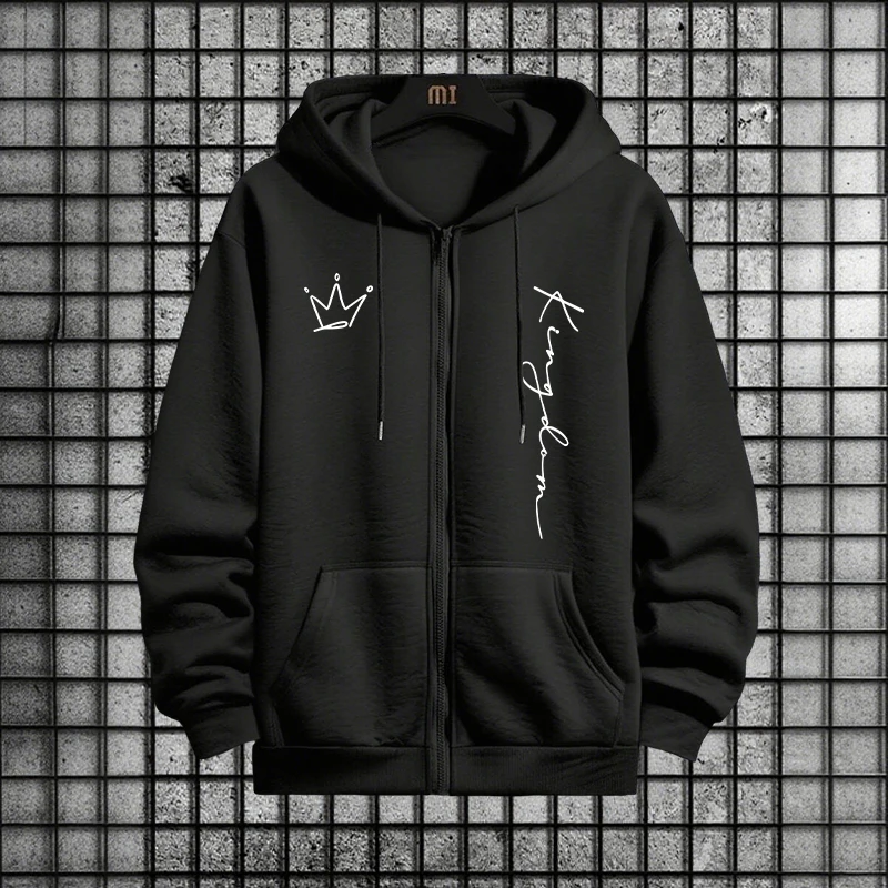 King Letter Print Hoodie and S - Quality Men'S Fashion recension och pris