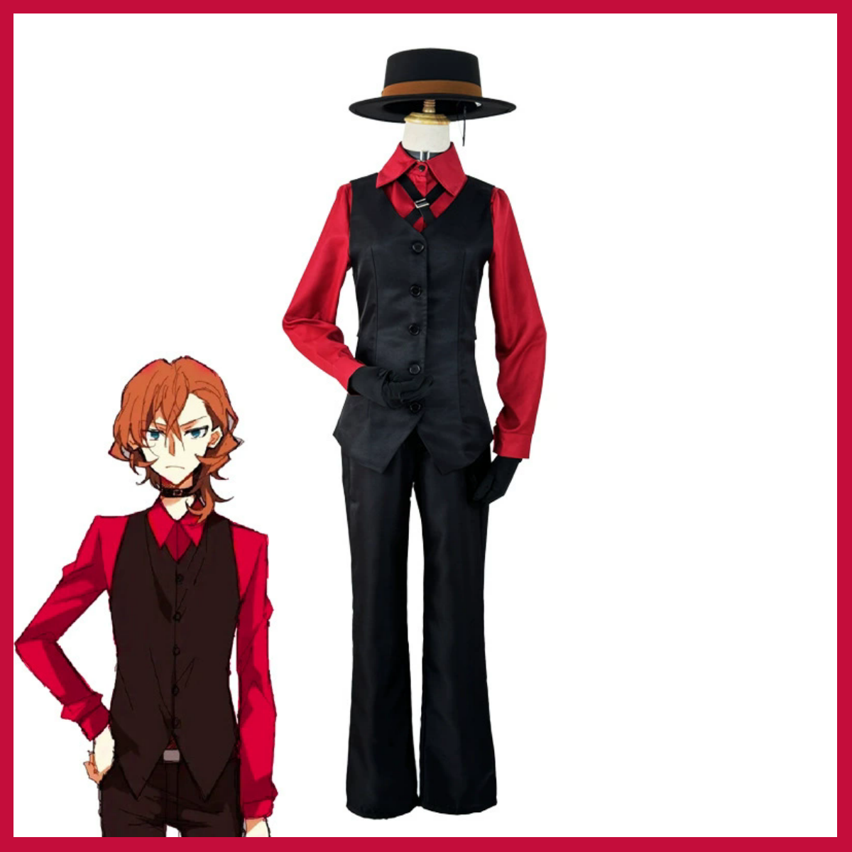 XQAnime Bungo Stray Dogs Beast - Mens Fashion Vest recension och pris