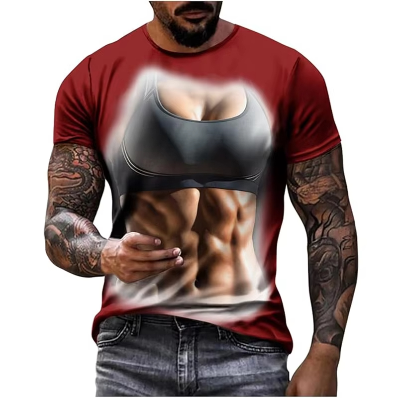 New Funny Muscle Pattern 3D Pr - Muscle Tee Workout recension och pris