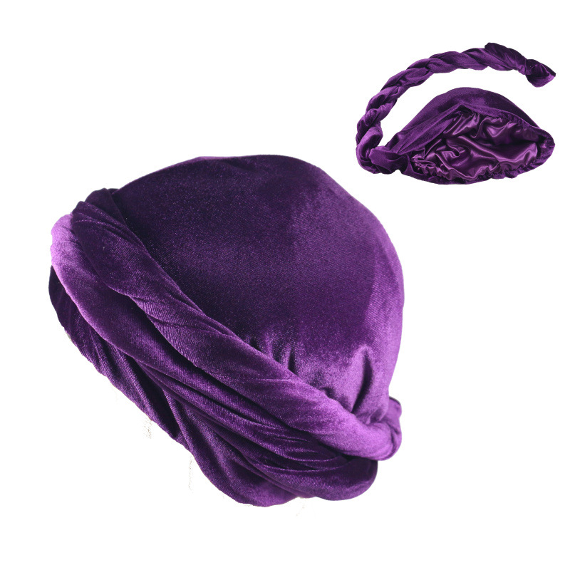 Solid Color Men's Velvet Head  - Men'S Fashion Head Scarf recension och pris