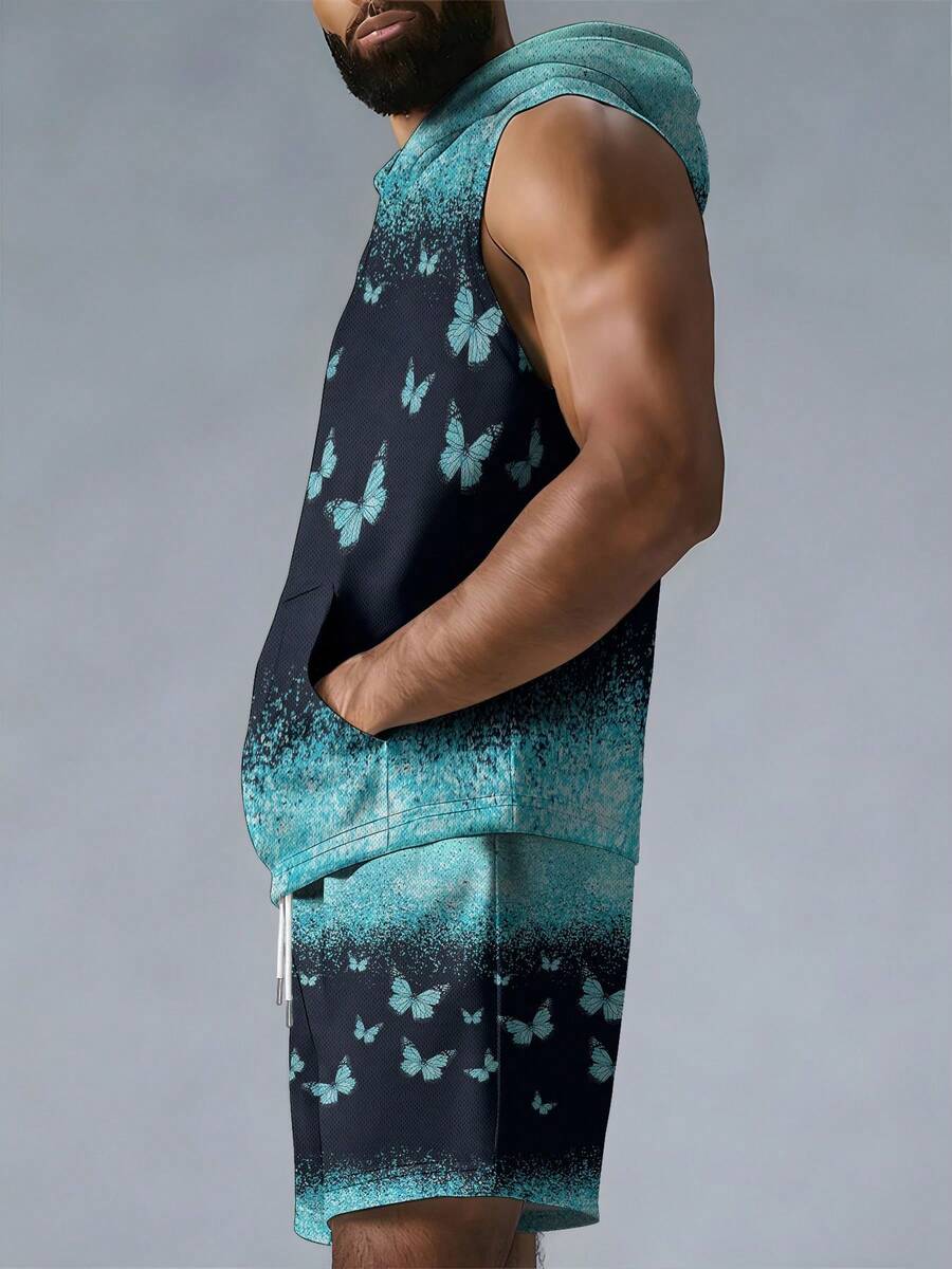 Men's Hooded Vest And Beach Sh - Mens Fashion Vest recension och pris
