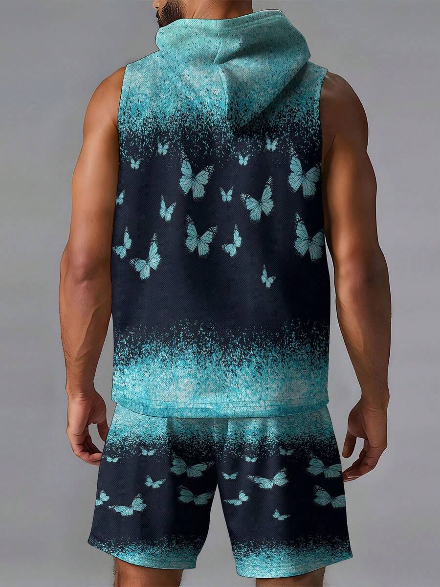 Men's Hooded Vest And Beach Sh - Mens Fashion Vest recension och pris