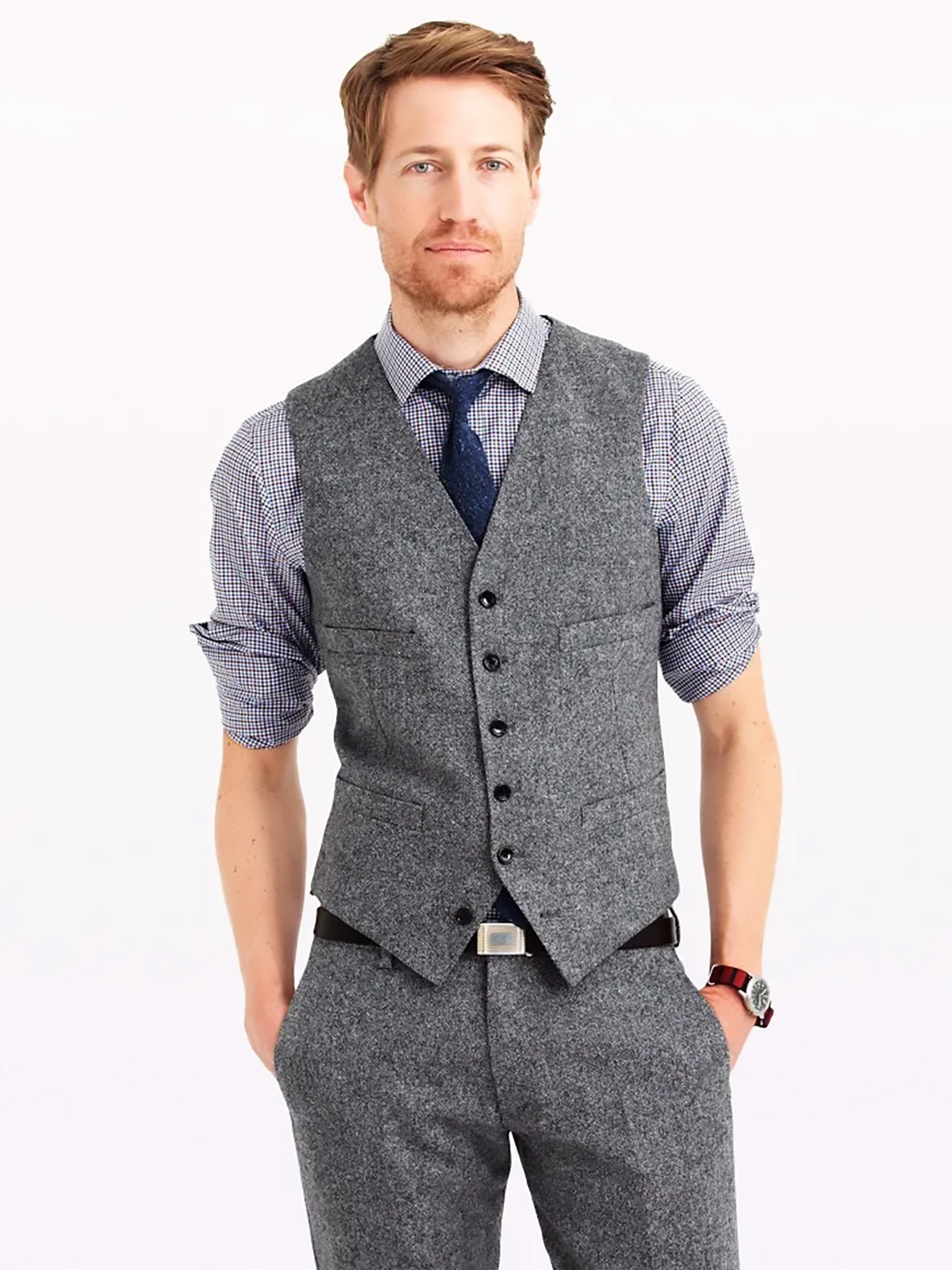 ANNIEBRITNEY Tweed Suits for M - Mens Fashion Trajes recension och pris