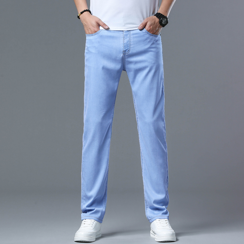 2025 Summer New Men's Light Bl - Men'S Fashion Nova Jeans recension och pris