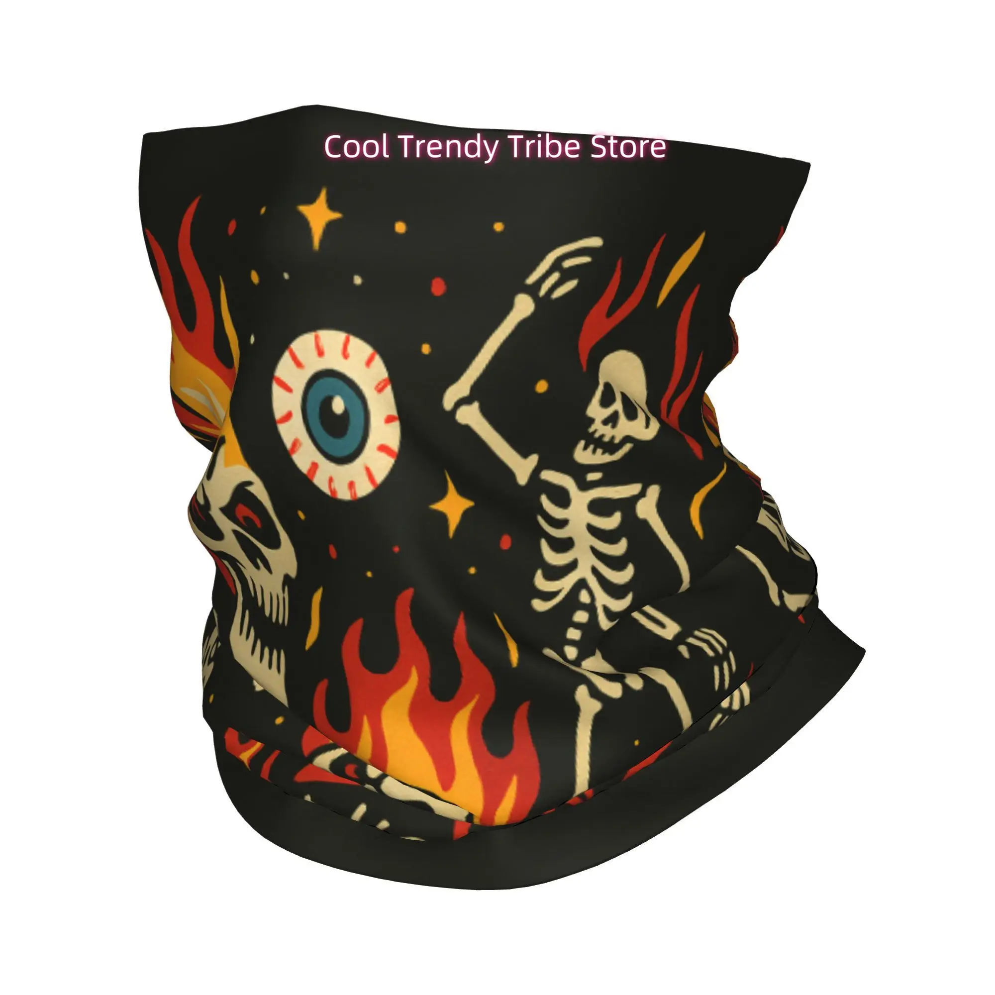 Flaming Skulls Hot Rod Vintage - Men'S Fashion Head Scarf recension och pris