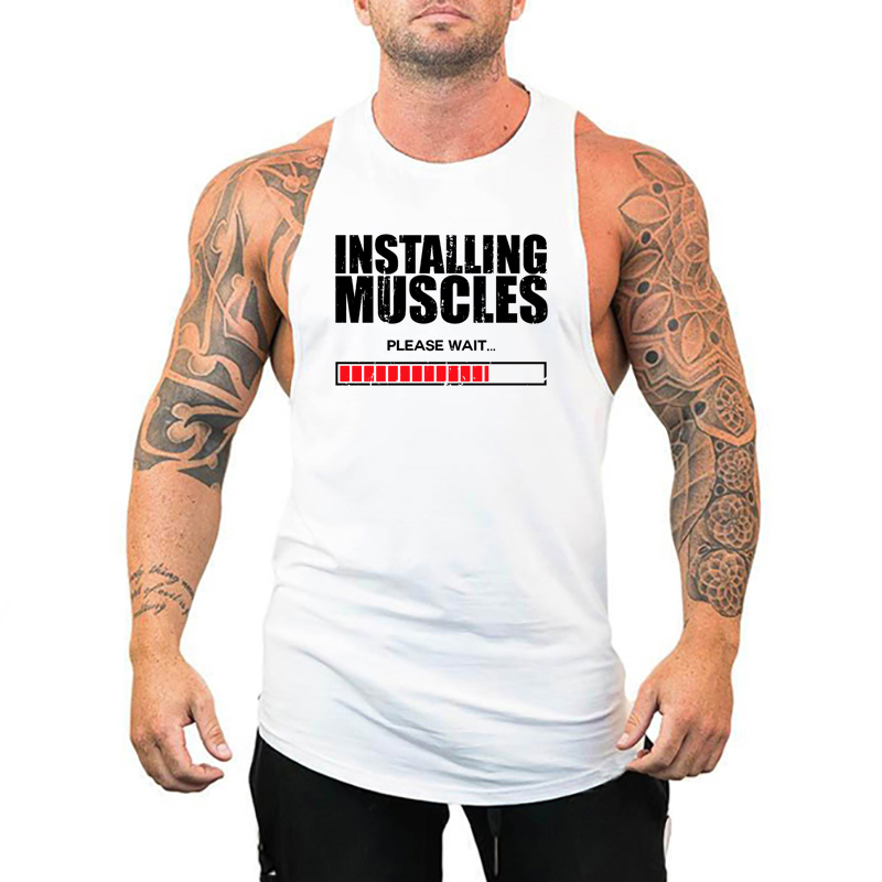 Installing Muscles Please Wait - Muscle Tee Workout recension och pris
