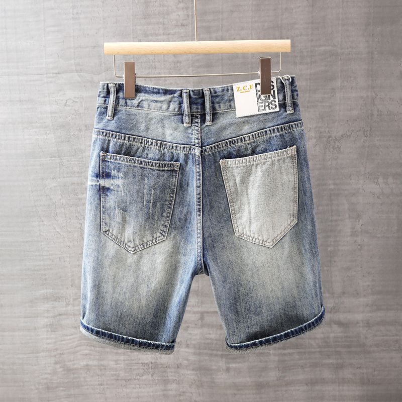 Men's Short Jeans Pants with P - Men'S Fashion Jeans recension och pris