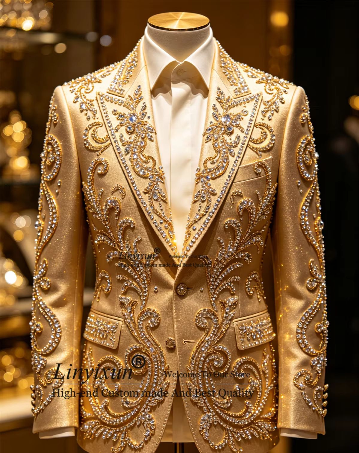 High End Stons Crystal Men Sui - Mens Fashion Trajes recension och pris