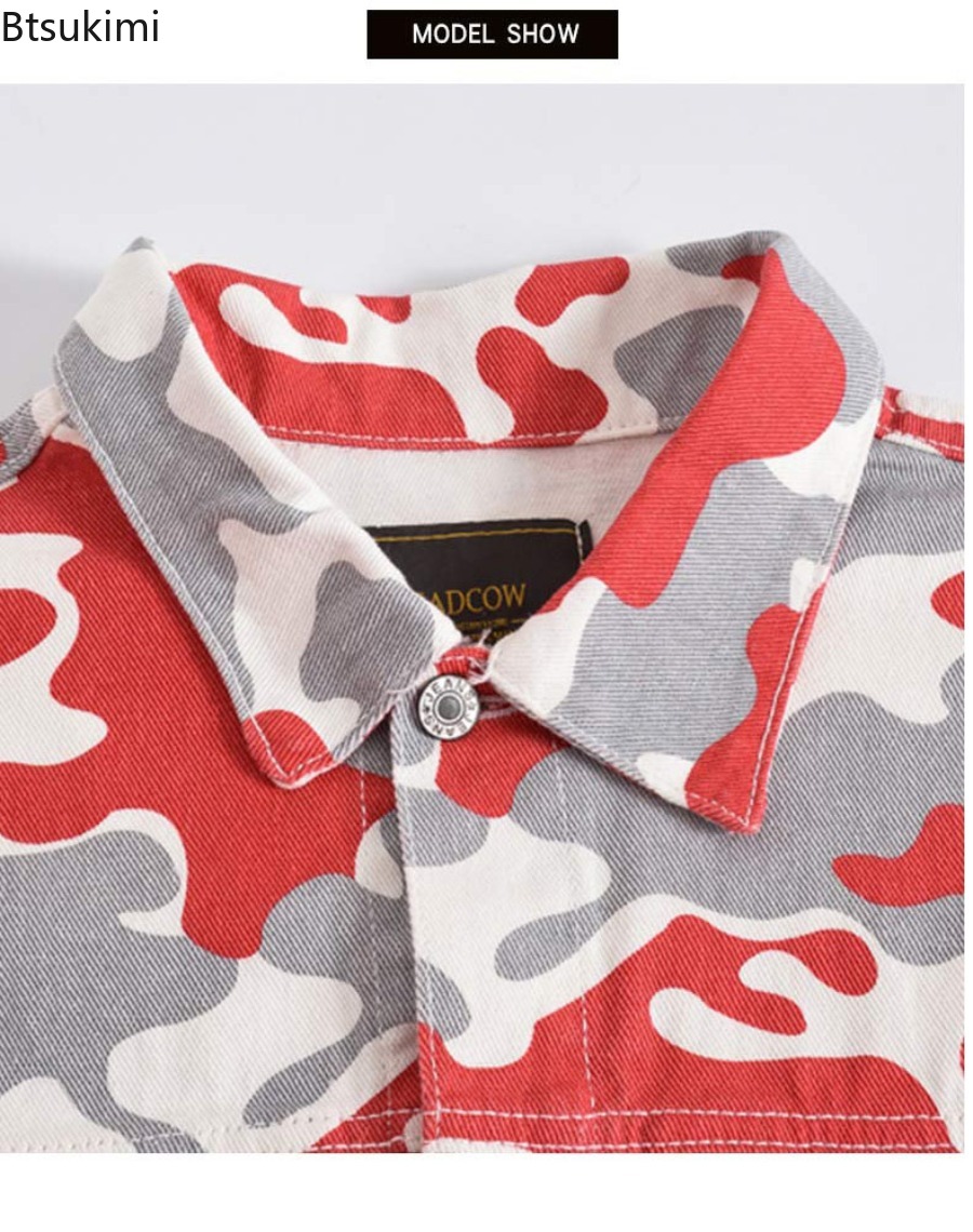 Spring Autumn Men's Fashion De - Mens Fashion Denim Jacket recension och pris