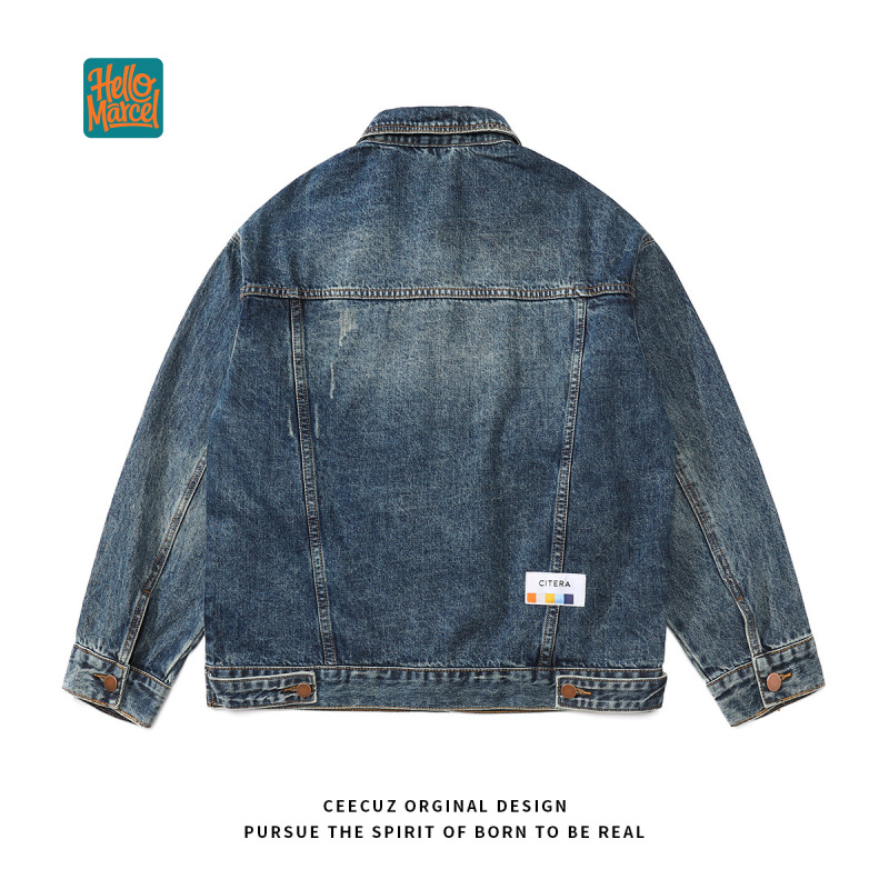 HELLOMARCEL EU US Size Luxury  - Mens Fashion Denim Jacket recension och pris