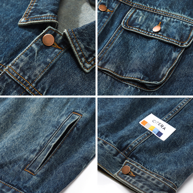 HELLOMARCEL EU US Size Luxury  - Mens Fashion Denim Jacket recension och pris