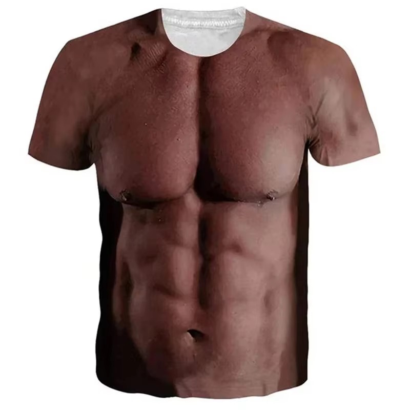 2026 Funny Muscle Body 3D Prin - Muscle Tee Workout recension och pris