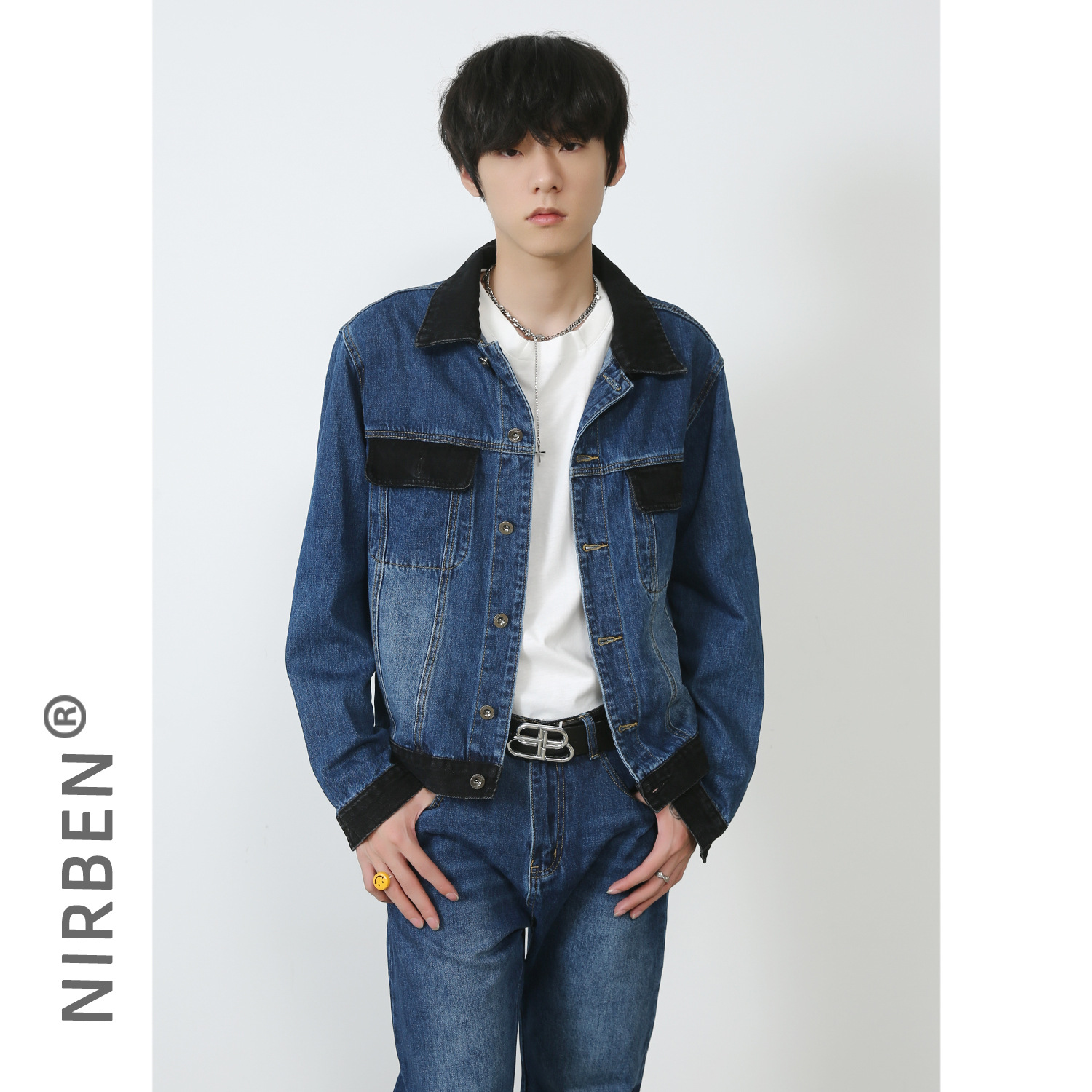 Denim New Denim Jacket Set Mal - Mens Fashion Denim Jacket recension och pris